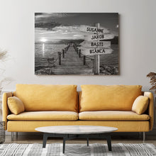 Lade das Bild in den Galerie-Viewer, Wanderschild Schwarz-Weiß (2-6 Personen)