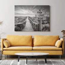 Lade das Bild in den Galerie-Viewer, Wanderschild Schwarz-Weiß (2-6 Personen)