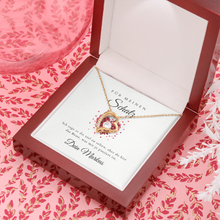 Lade das Bild in den Galerie-Viewer, Forever Love Valentinstag - Halskette mit Herzanhänger &amp; personalisierter Karte
